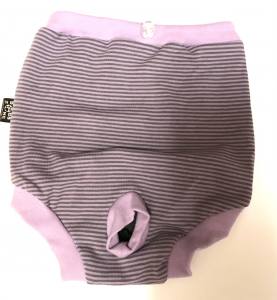 Schutzhöschen für Hündinnen STREIFEN EXTRA LARGE aus Jersey