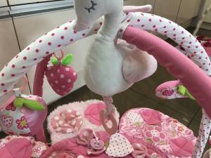 Schwan und Blumen und Freunde Schnüffelteppich mit Bögen für Hunde,Katzen,Welpen