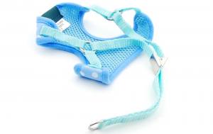 Softgeschirr SET mit Leine DOTS BLUE auch Welpen