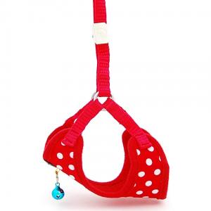 Softgeschirr SET mit Leine DOTS RED auch Welpen