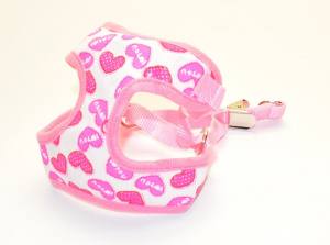 Softgeschirr SET mit Leine PINK HEART auch Welpen
