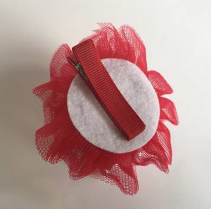 Hunde Spange BIG Krone ROT