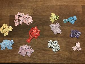 Hunde Spange KLIPP KNOCHEN DOTS Haarspange Metall Clip