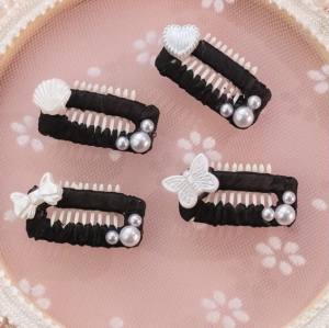 Hunde Spange Klipp  2,5 cm ,Kamm Clip Spange Metall Haarspange Hund schwarz