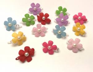 Hunde Spange *PEARL FLOWER *
