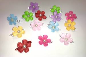 Hunde Spange *PEARL FLOWER *