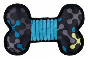 Hunde Spielzeug Sporty Knochen, Plüsch/Polyester, schwimmt