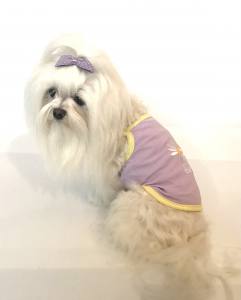 Hunde T-Shirt FLIEDER BLUME