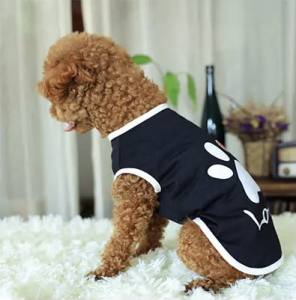 Hunde T-Shirt LOVE PAW BLACK