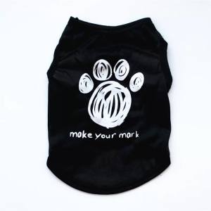 Hunde T-Shirt Make Your Mark Schwarz