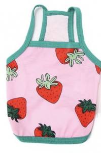 Hunde T-Shirt Rosa Erdbeere