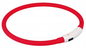 USB Flash Leuchtring mit Akku USB Kabel ROT