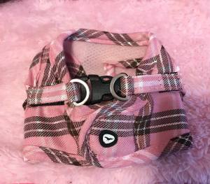 Weste Softgeschirr PINK KARO