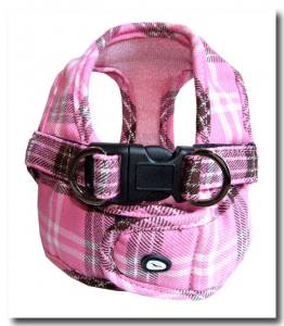 Weste Softgeschirr PINK KARO