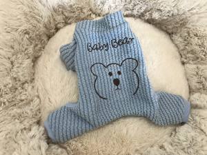 Hunde Winteranzug ,Jogginganzug Baby Bear Blue