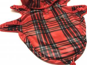 Winterjacke für Hunde ELENA in rot/kariert