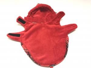 Winterjacke für Hunde ELENA in rot/kariert