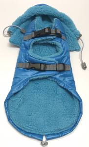 Winterjacke für Hunde EMILIA türkisblau