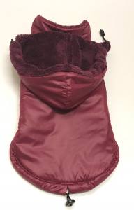 Winterjacke für Hunde LINA weinrot