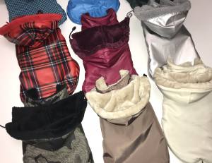 Winterjacke für Hunde LINA weinrot