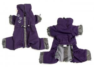 *PURPLE PAWS * HundeWintermantel Schal GIRLS ONLY mit D-Ring kurze Beine