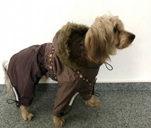 YUKON Hunde Winteranzug mit Geschirr für Hunde