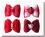 Hundeschleifen Set auf Gummi``RED DREAM``