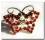 Hunde Spange``BUTTERFLY`` mit Strasssteinen