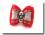 Hunde Schleife Exclusive `RED BIG SILVER PEARL