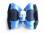 Hunde Schleife `BLUE SKULL Rockabilly Collektion