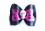 Hunde Schleife PINK DOTS SKULL Rockabilly Collektion