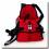 Hunde Rucksack **DOG BAG**RED