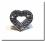 Hunde Schmuck für das Halsband * HERZ *