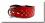 Lederhalsband SUPER mit Strass BIG DOG RED