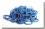 Natur Kautschuk Zopfgummiringe BLUE 100 stück
