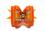 Hunde Schleife ELEGANCE ORANGE SILVER