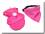 Cappy + Halstuch  SET PINK DOTS für Hunde