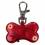 Hunde Safer Life Flasher für Hunde rot mit Adressfeld KNOCHEN