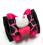 Hunde Schleife  BIG KITTY  BLACK-PINK