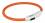 USB Flash Leuchtring mit Akku USB Kabel ORANGE