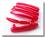 Hunde Plastik-Spangen Set  * RED *