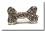 Hunde Spange``BONE``Natur mit Strasssteinen