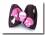 Hunde Schleife PINK SKULL Rockabilly Collektion