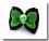 Hunde Schleife GREEN SKULL`Rockabilly Collektion