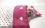 Hunde Bettdecke mit Kissen LITTLE PINK HEART HANDMADE