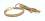 KETTE BEIGE Vorführleine,Ausstellungsleine mit Halsband und Leine 4 mm
