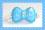Hunde Mini Spange SWEET BOW BLUE für kleine Hunde