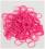 Paw Marks PINK Latex Wrapping Bands 16mm 100 Stück