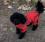 *RED PAWS *Hunde Wintermantel mit SchalGIRL ONLY Geschirr kurze Beine