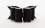 Hunde Schleife BIG BLACK SILVER